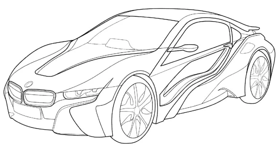 Coloriage BMW 8