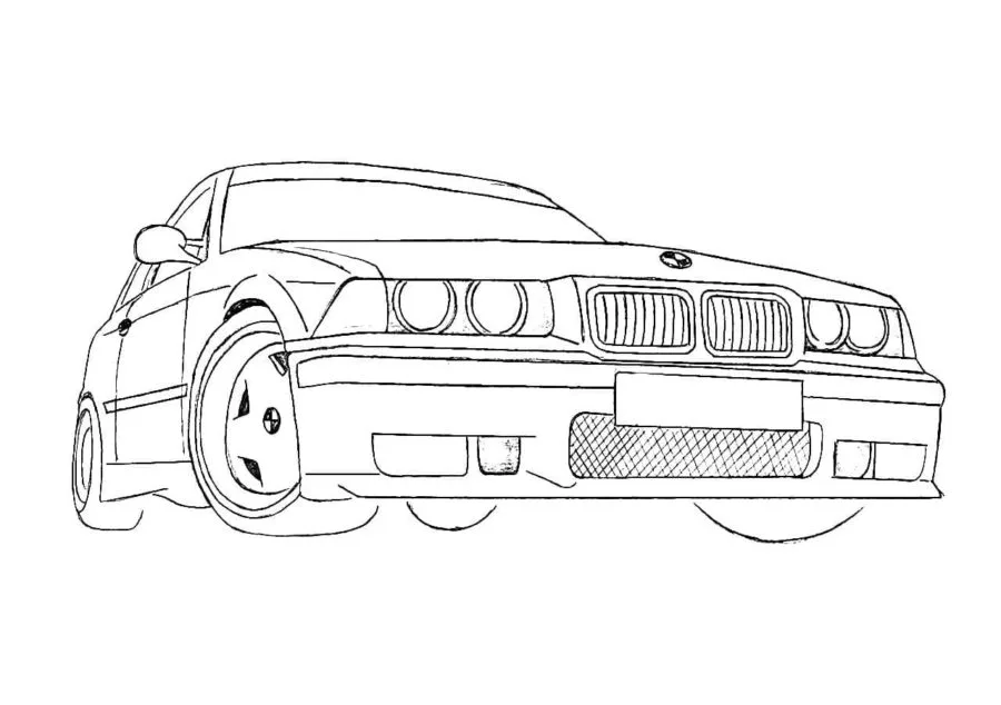 Coloriage BMW 54