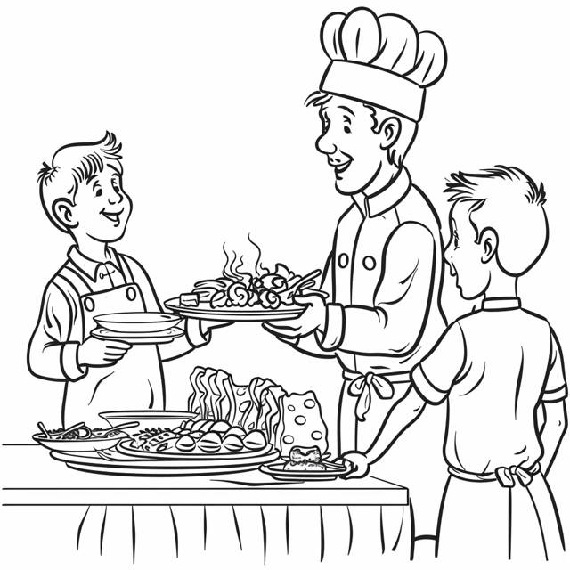 Coloriage Chef 8