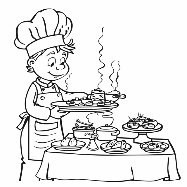 Coloriage Chef 9