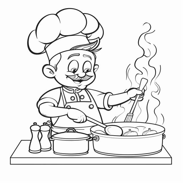 Coloriage Chef 10