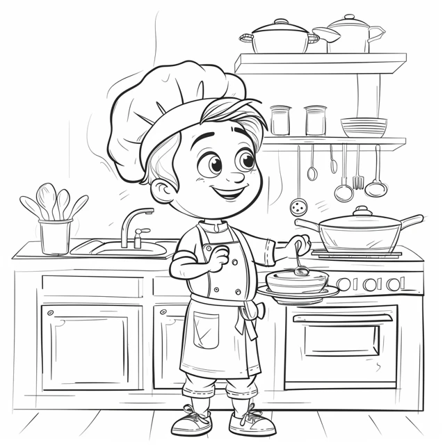 Coloriage Chef 11