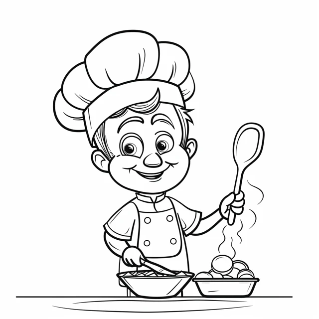 Coloriage Chef 13