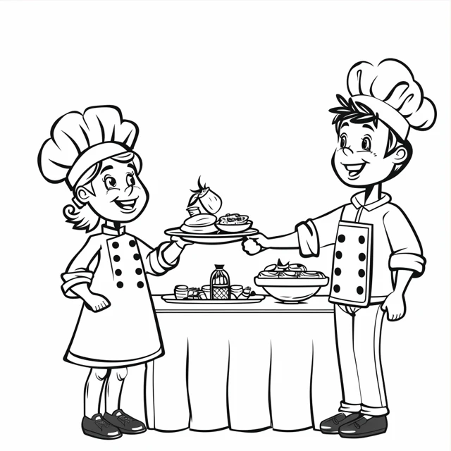 Coloriage Chef 14