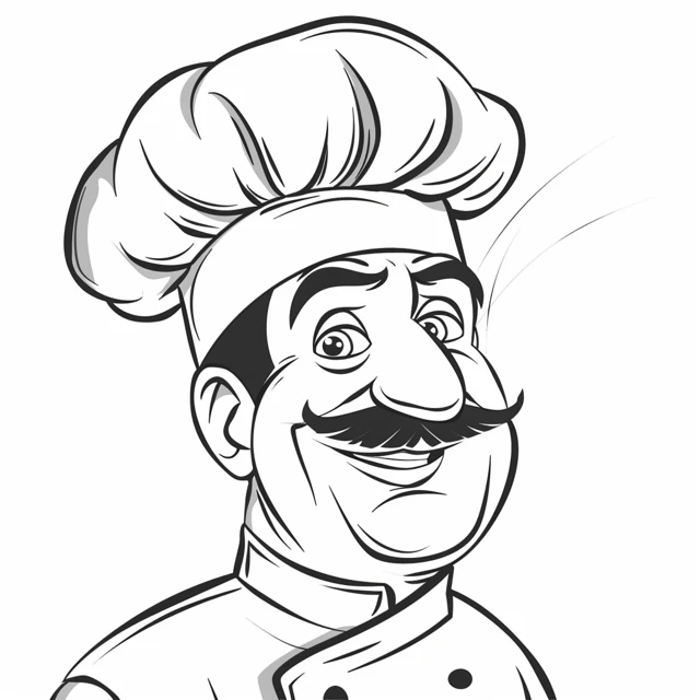 Coloriage Chef