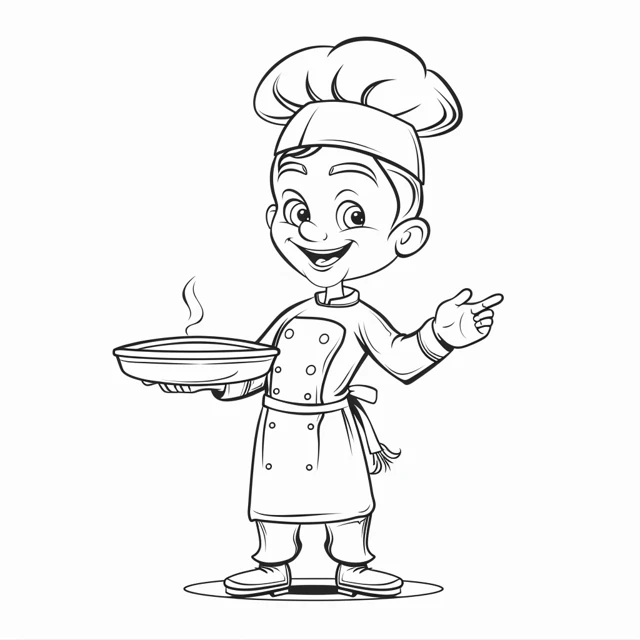 Coloriage Chef 1