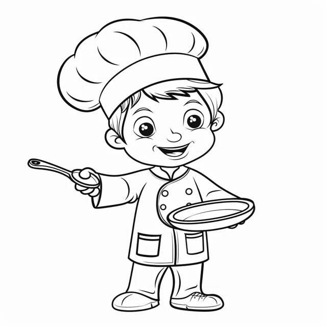 Coloriage Chef 3