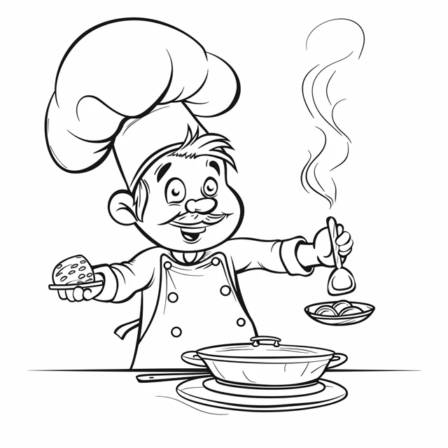 Coloriage Chef 15