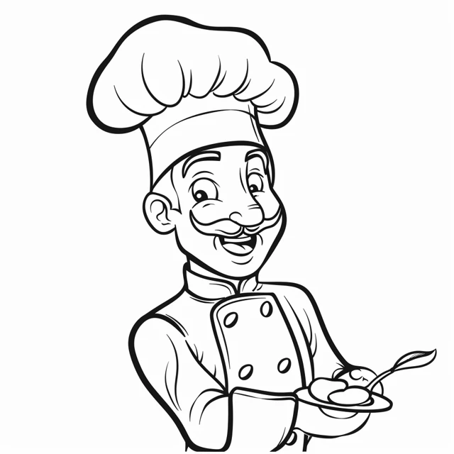 Coloriage Chef 4