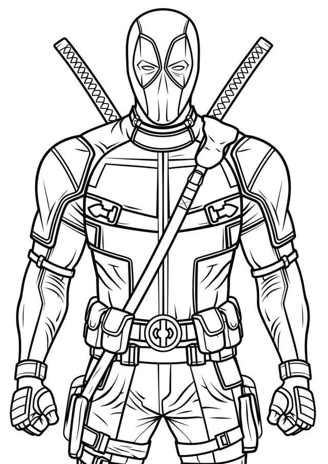 Coloriage Deadpool