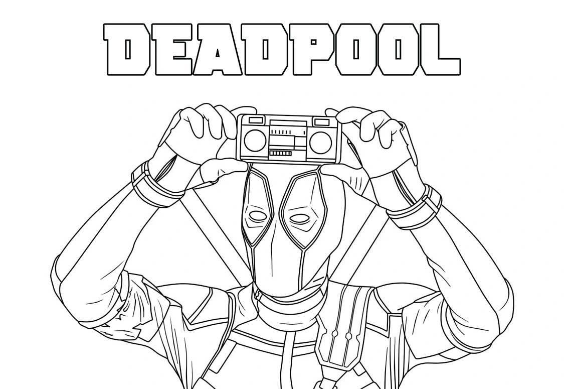 Coloriage Deadpool 11