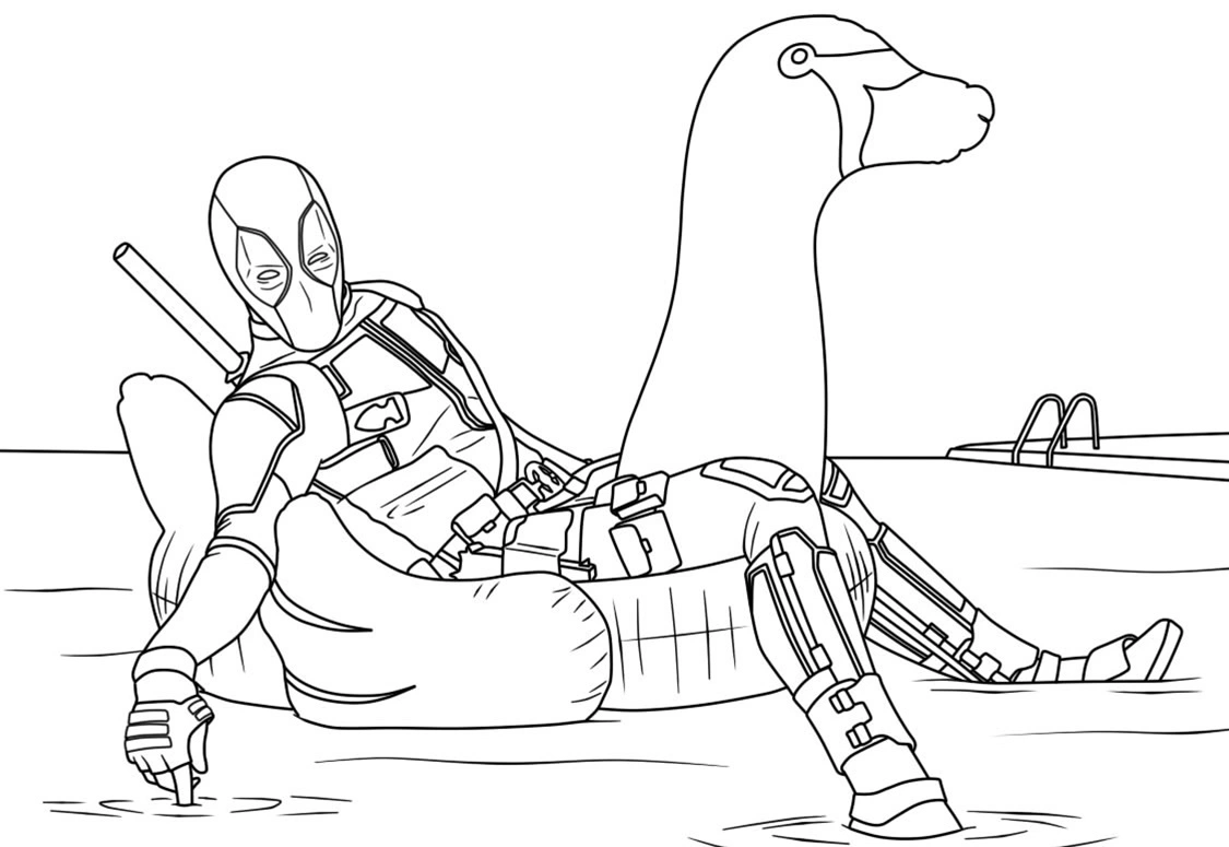 Coloriage Deadpool 13