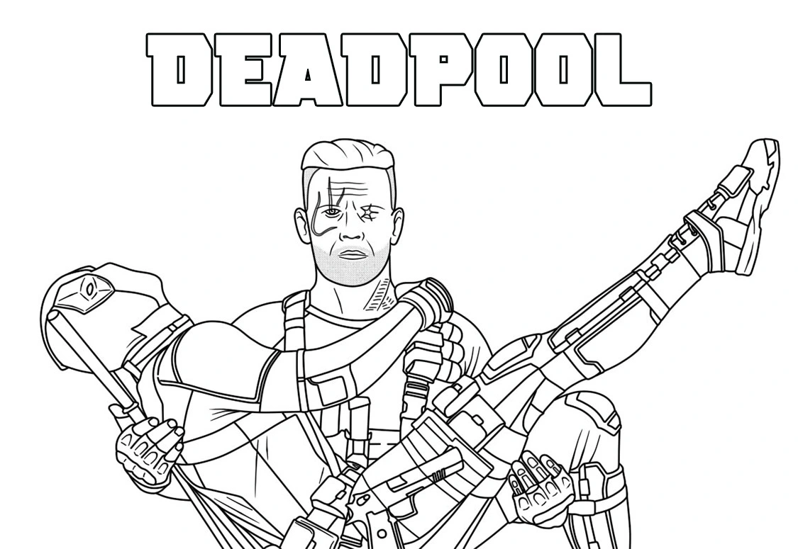 Coloriage Deadpool 15