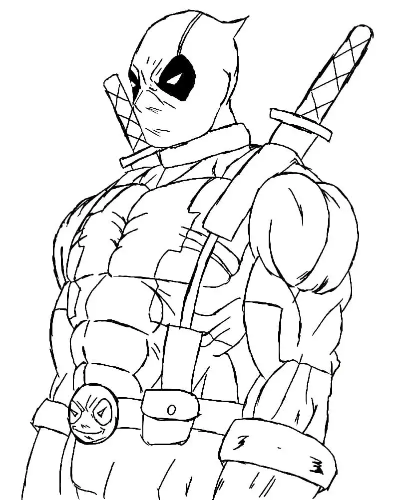 Coloriage Deadpool 26