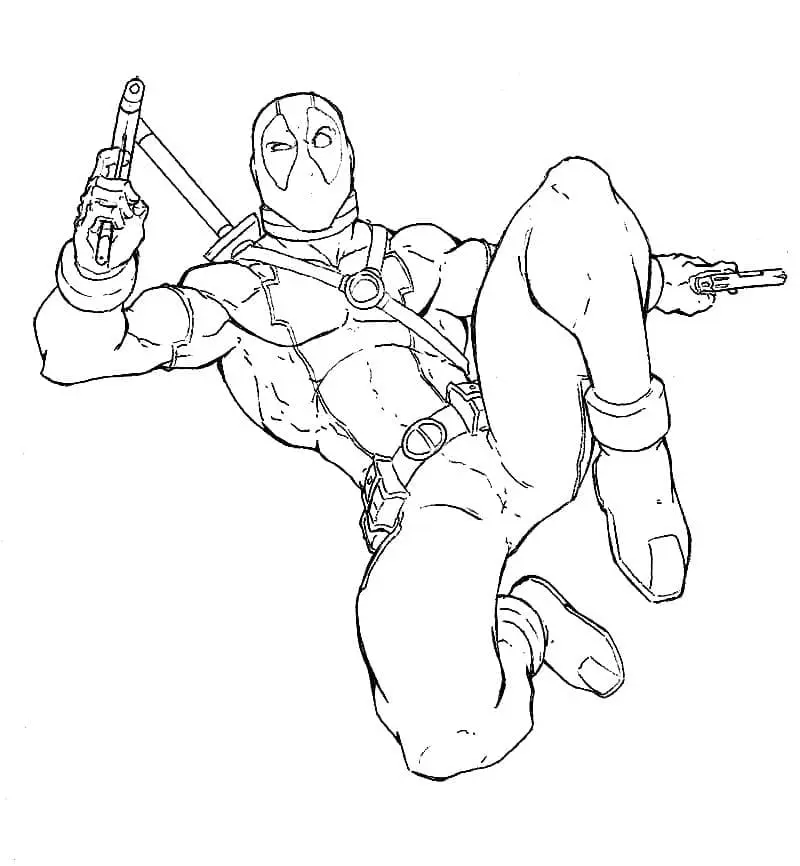 Coloriage Deadpool 40