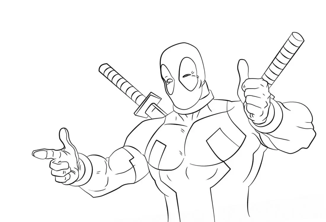 Coloriage Deadpool 41