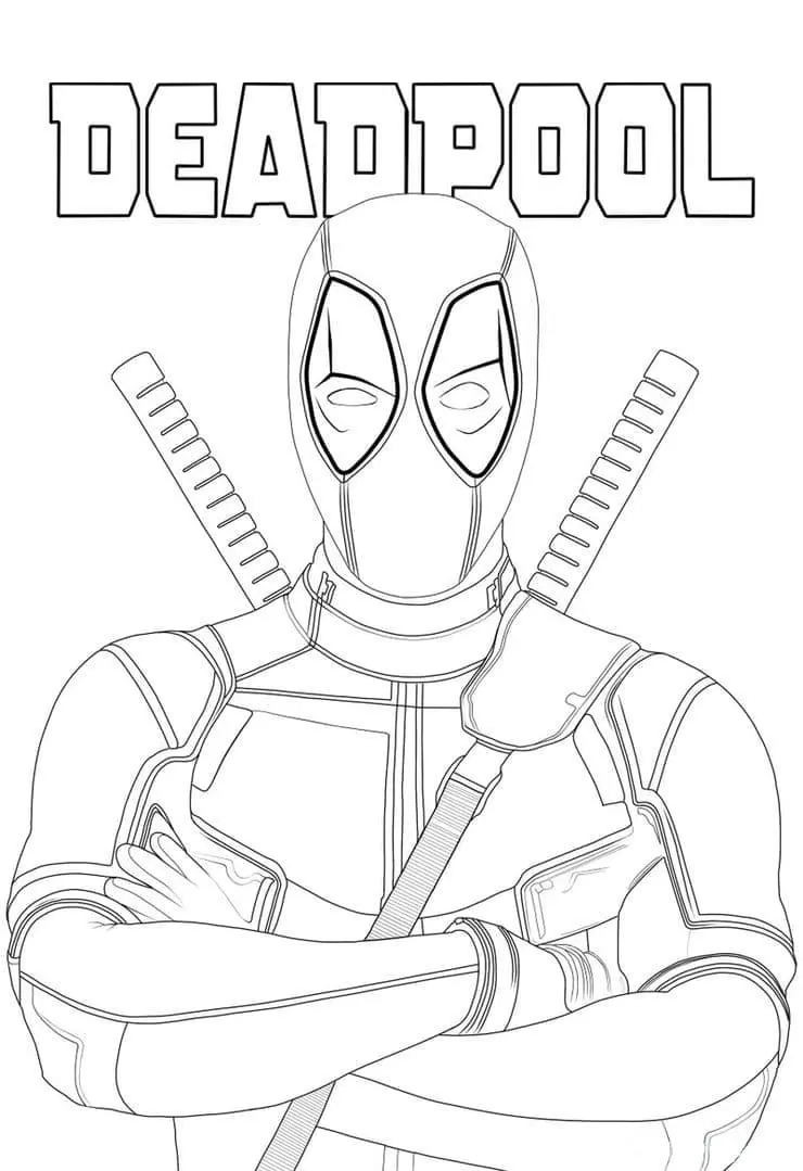 Coloriage Deadpool 51