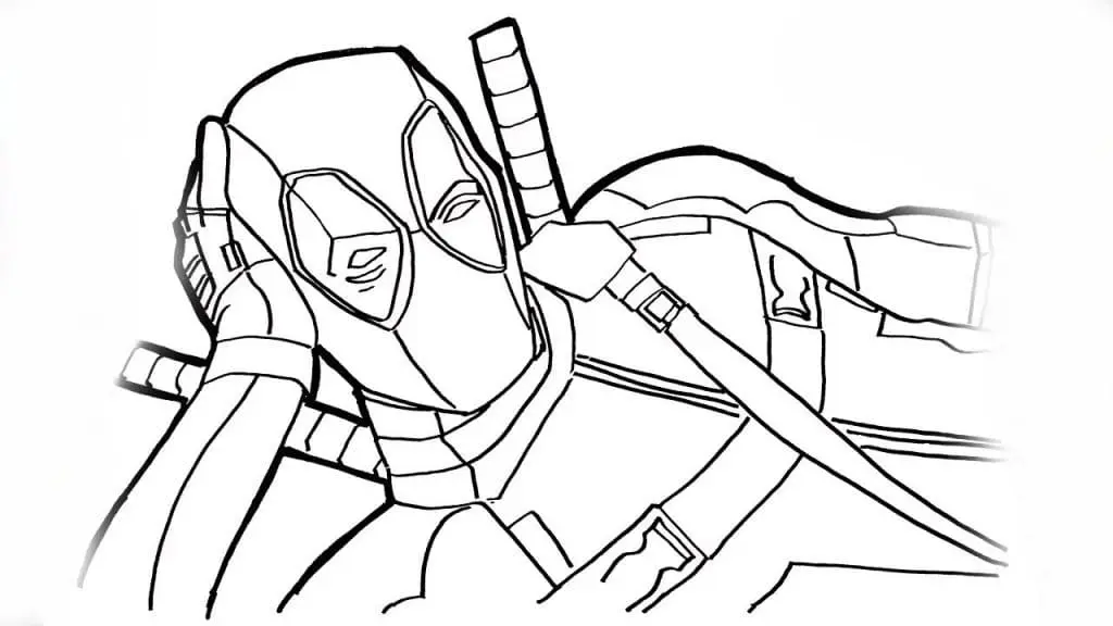 Coloriage Deadpool 55