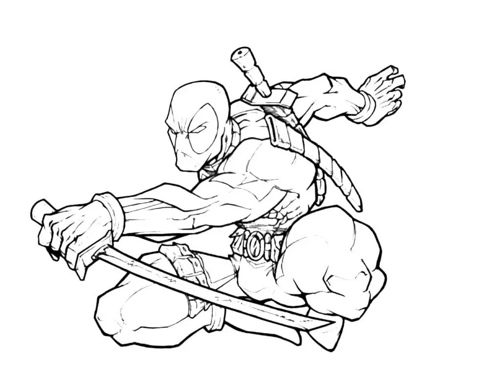 Coloriage Deadpool 56