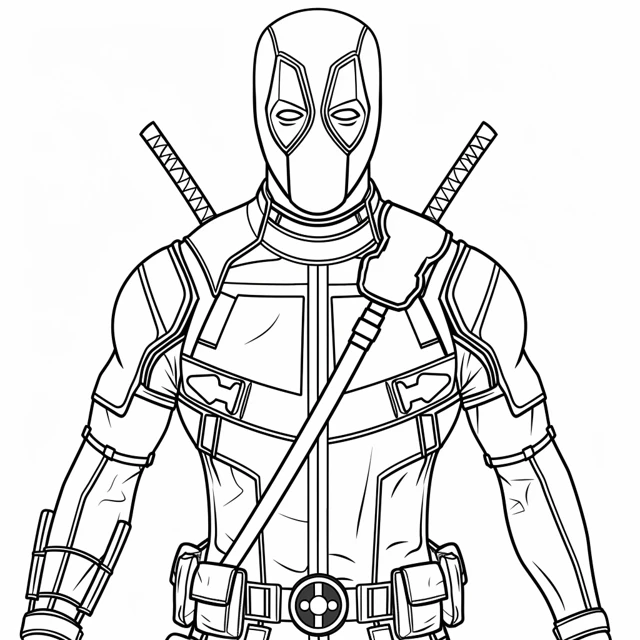 Coloriage Deadpool 5