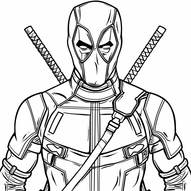 Coloriage Deadpool 6