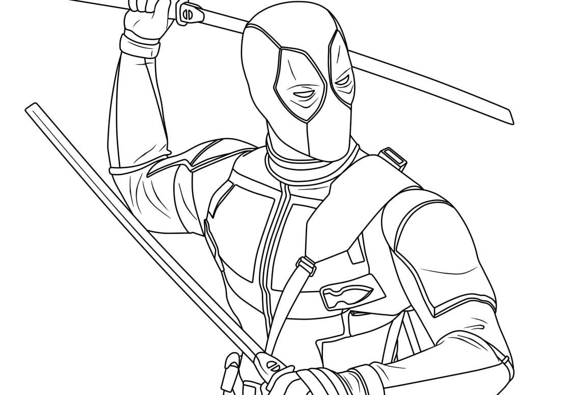 Coloriage Deadpool 8