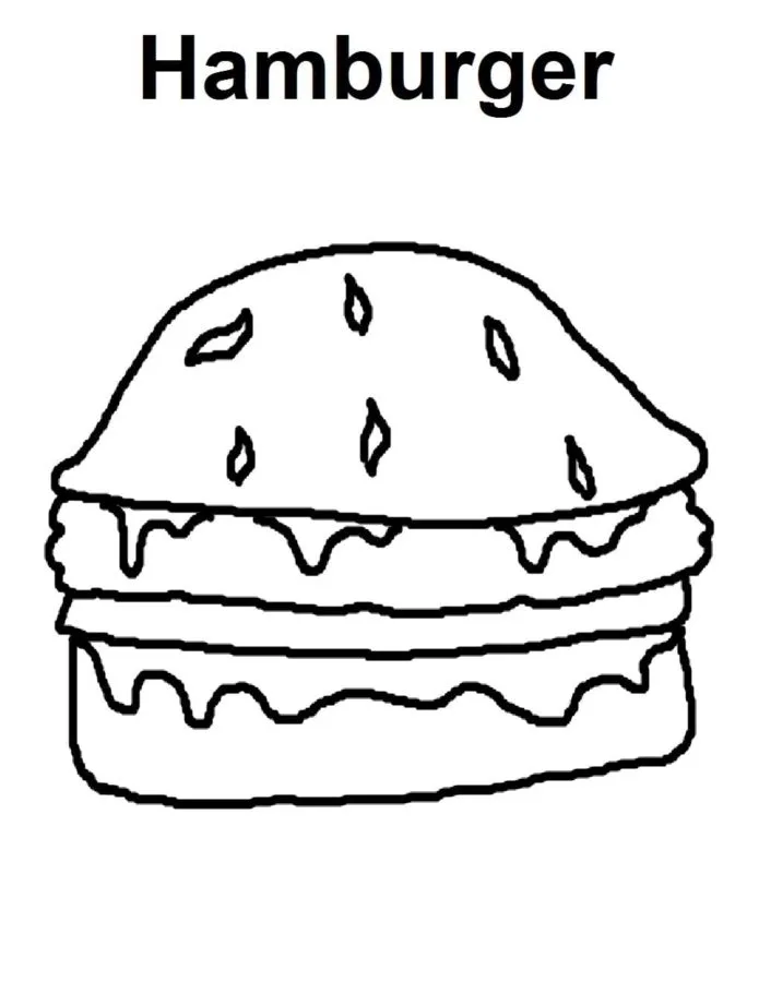 Coloriage Hamburger 25