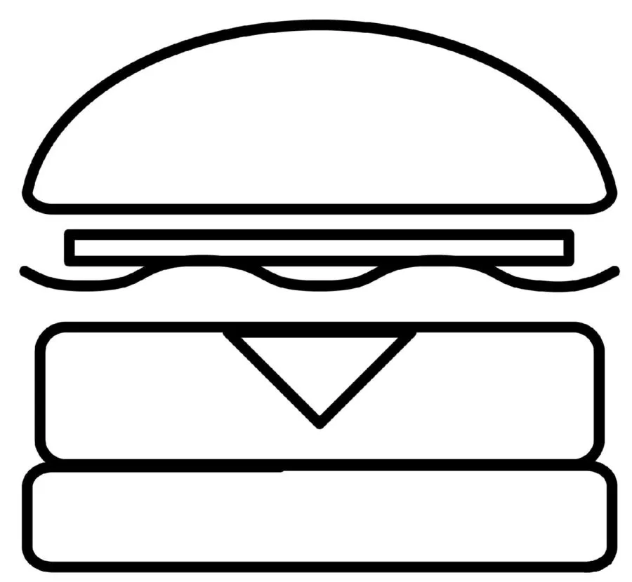 Coloriage Hamburger 29