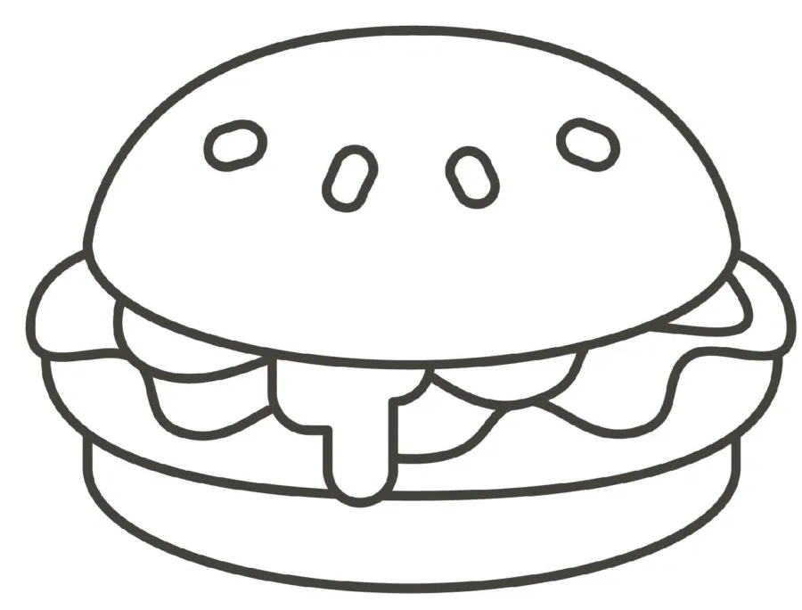 Coloriage Hamburger 33