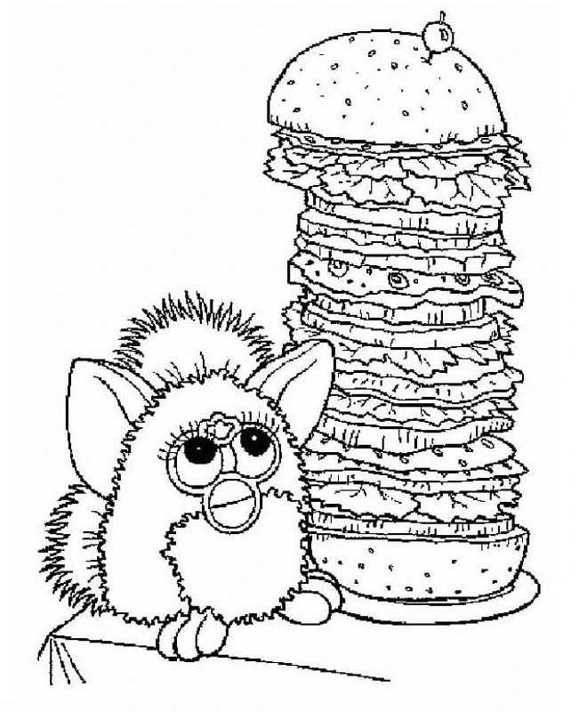 Coloriage Hamburger 37