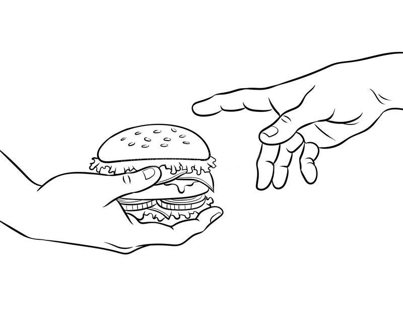 Coloriage Hamburger 38