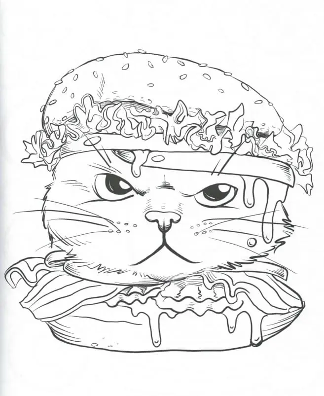 Coloriage Hamburger 39