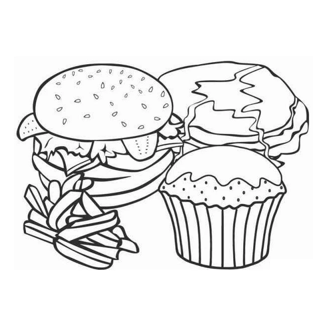 Coloriage Hamburger 40