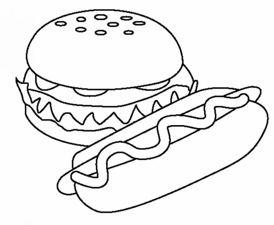 Coloriage Hamburger 41