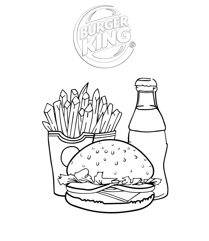 Coloriage Hamburger 43