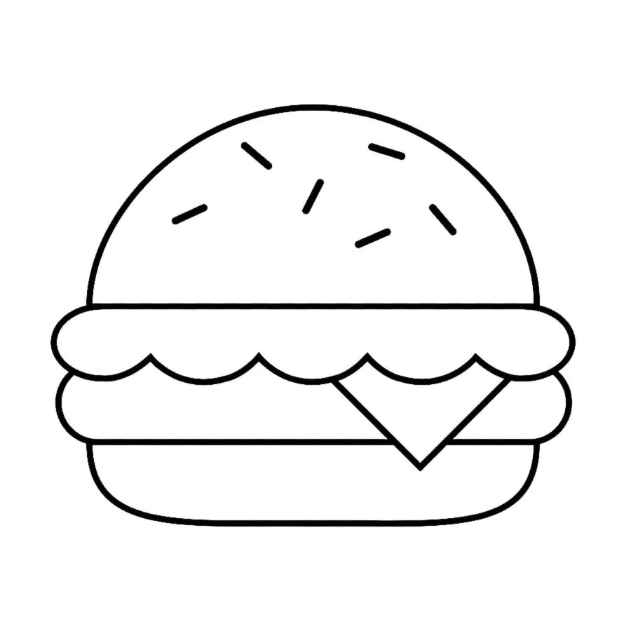 Coloriage Hamburger 55