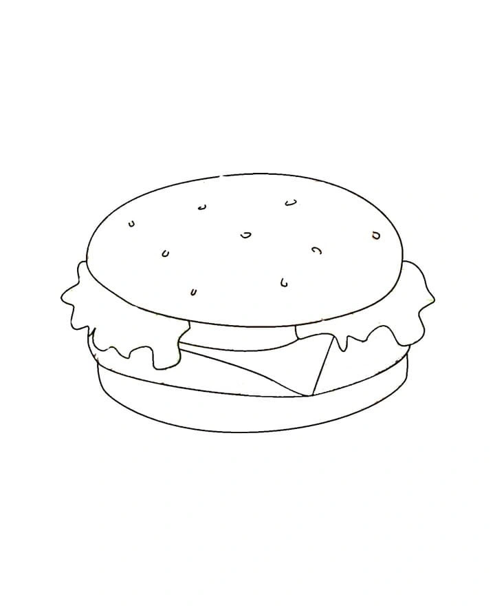 Coloriage Hamburger 56