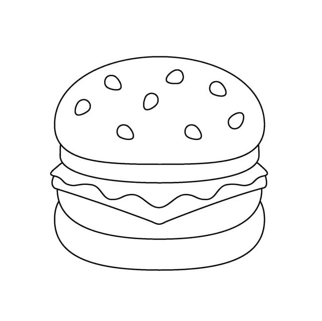 Coloriage Hamburger 57