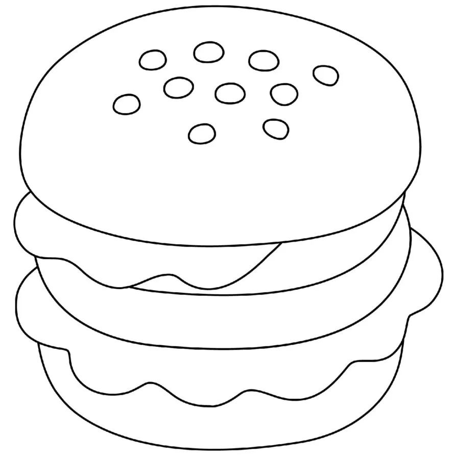 Coloriage Hamburger 66