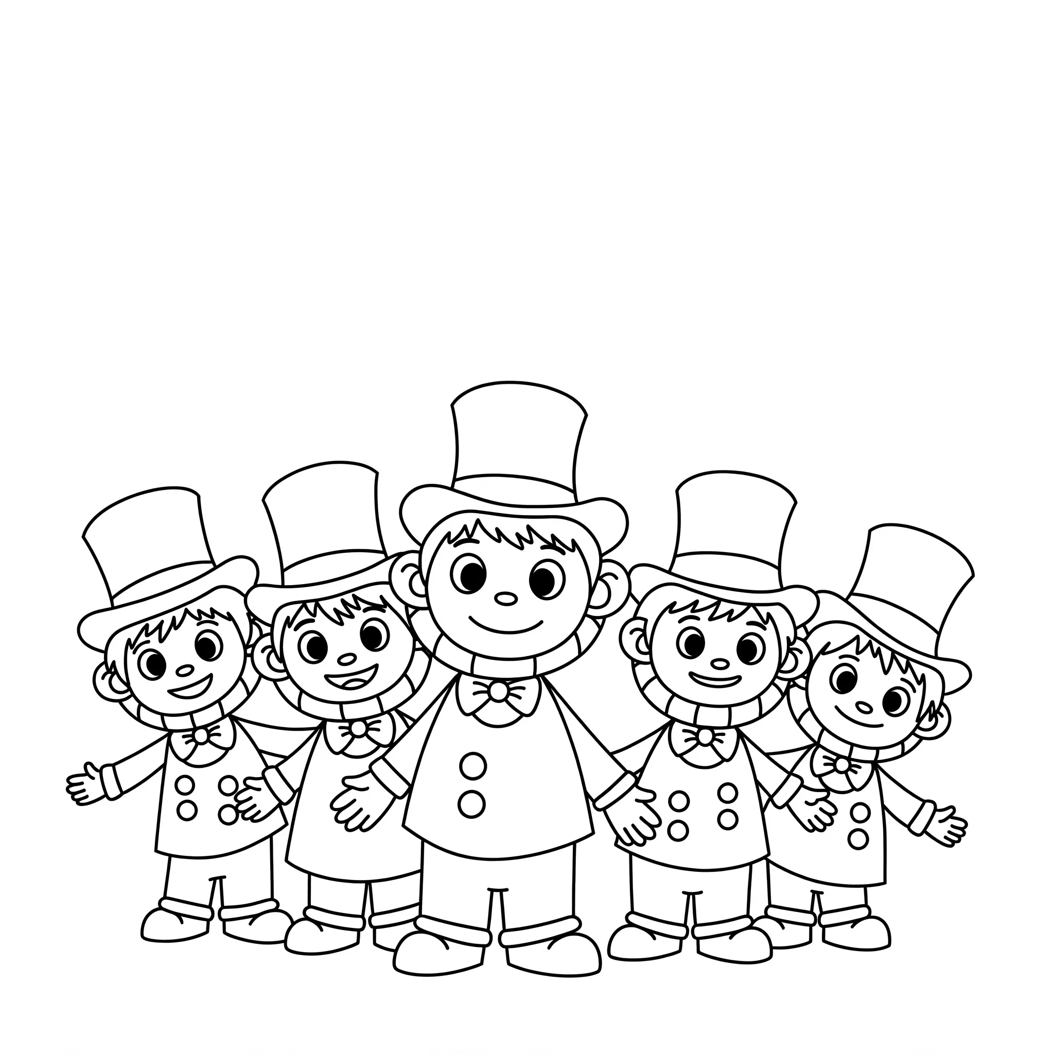 coloriage Les Oompa Loompas à imprimer pdf gratuit