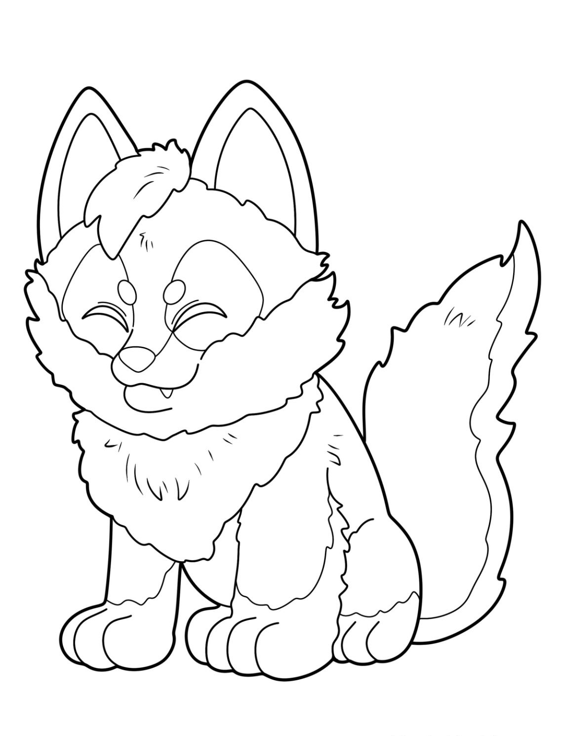 Coloriage Loup 8