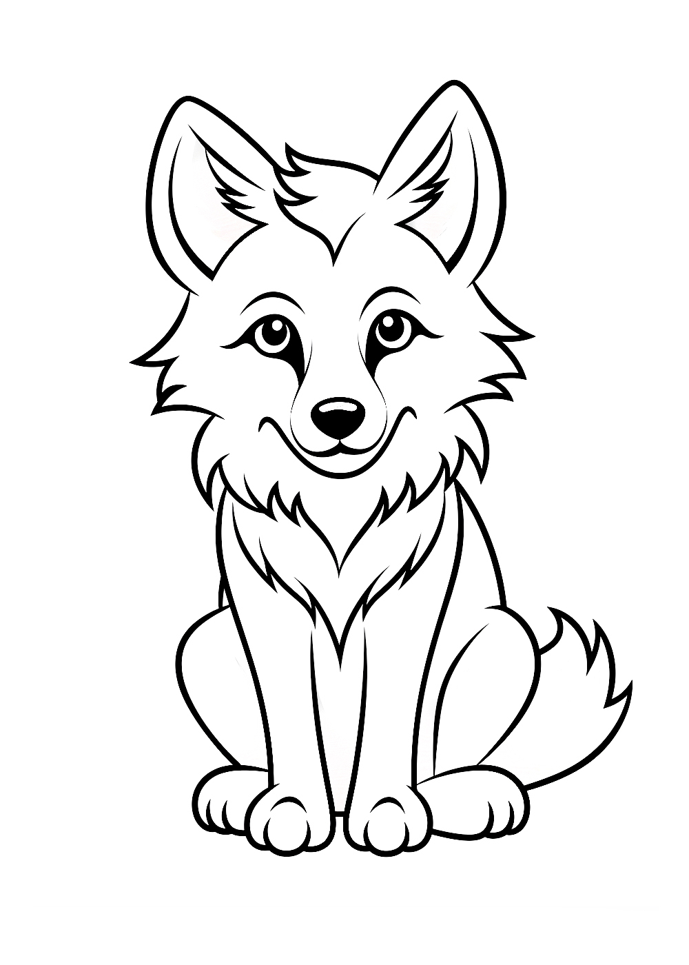 Coloriage Loup 16