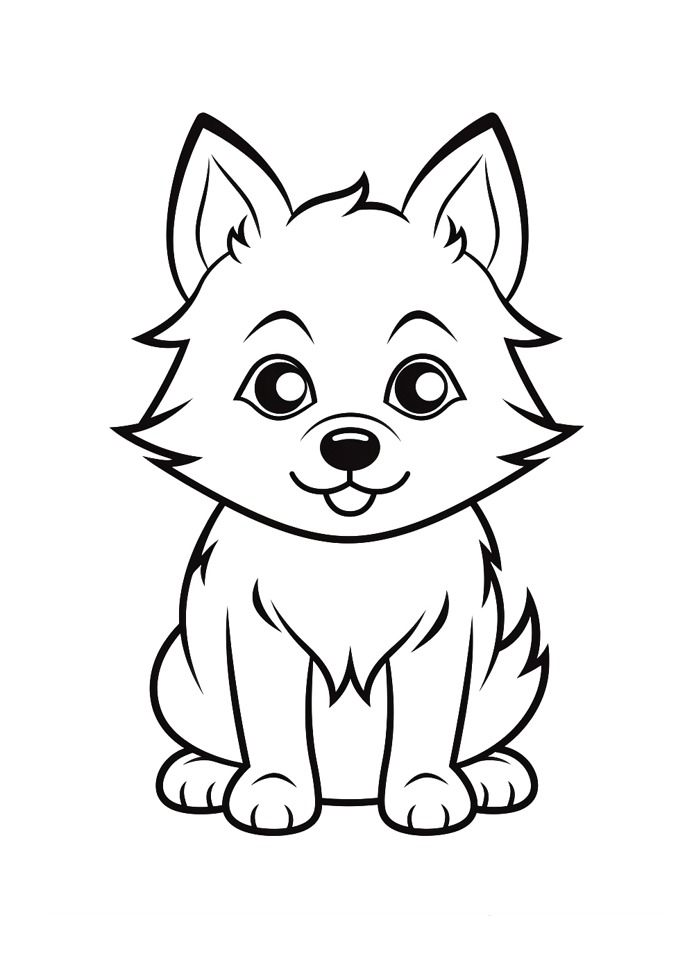 Coloriage Loup 15