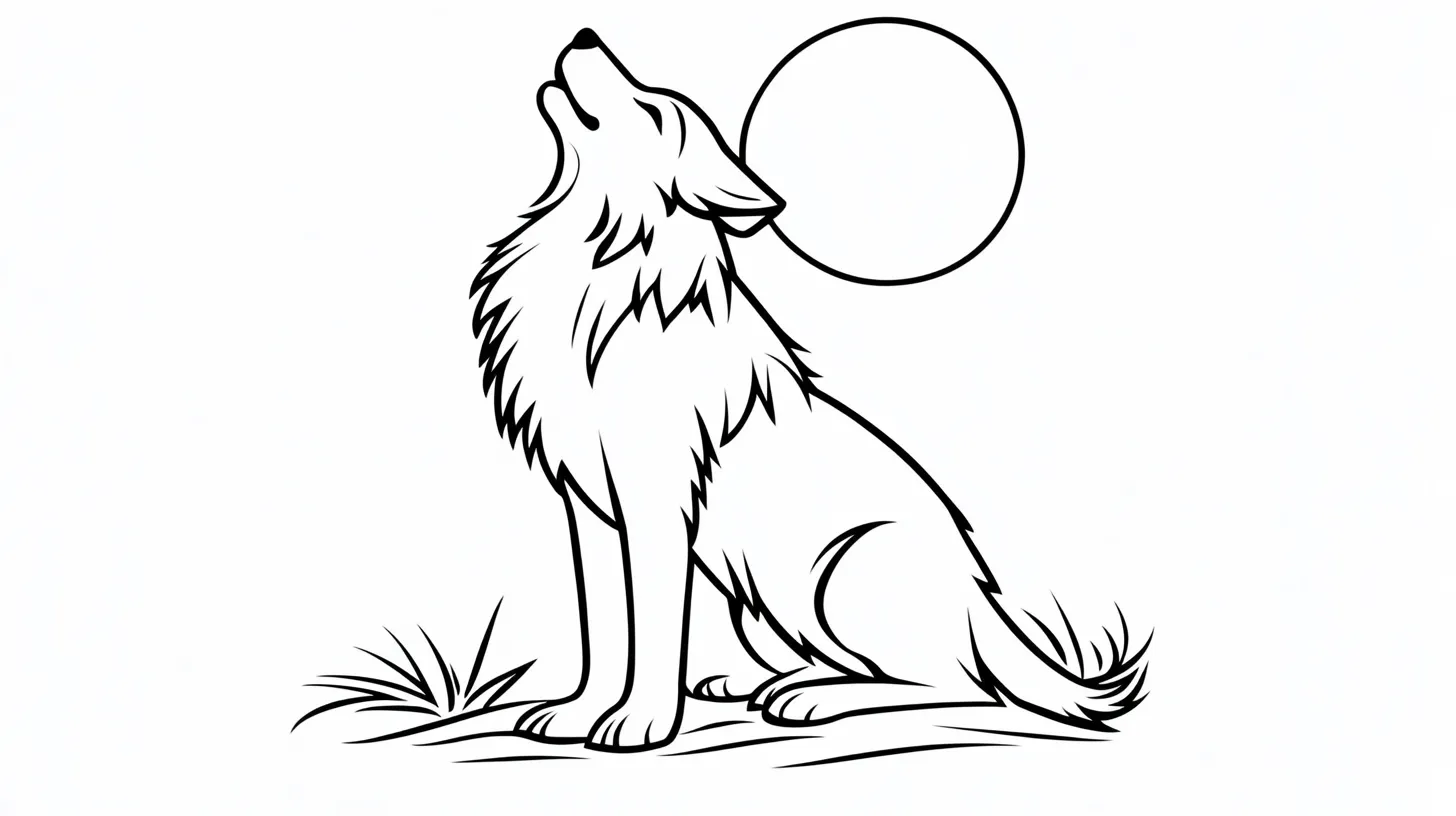 coloriage Loup gratuit en ligne