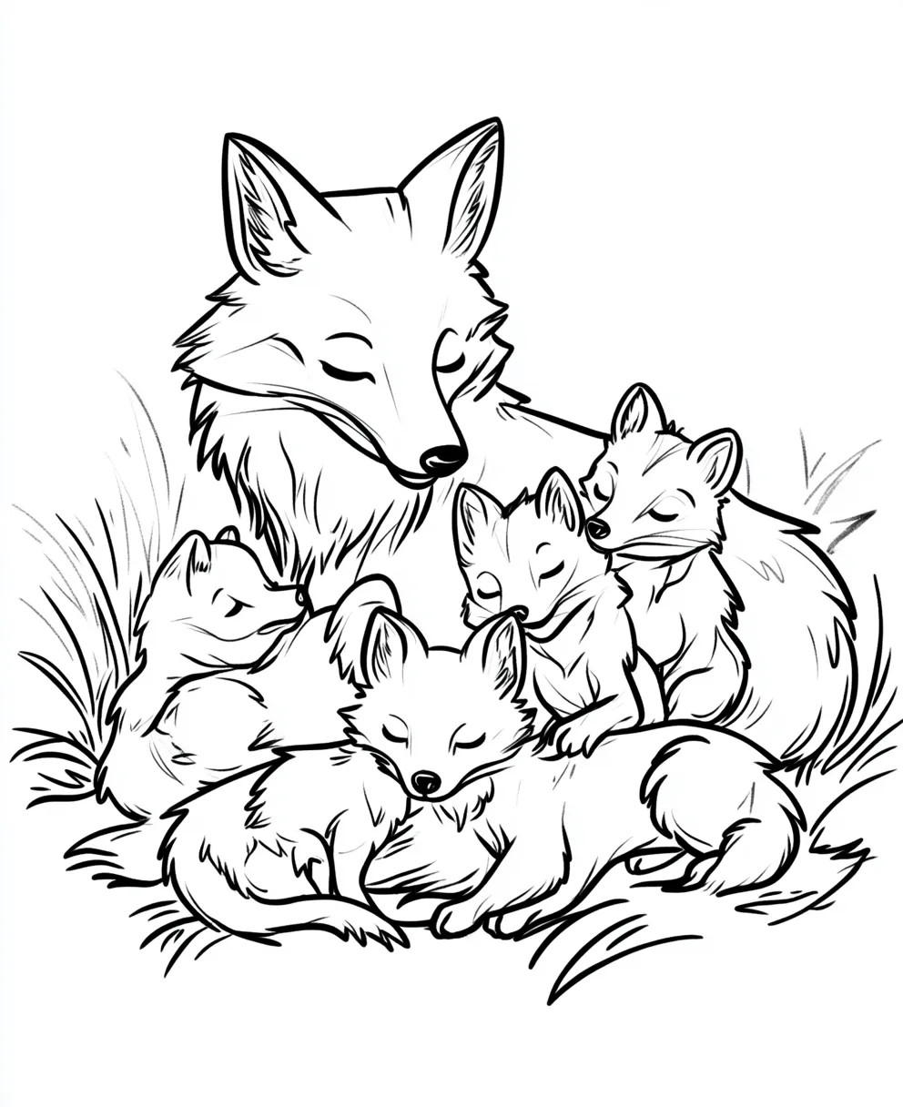 coloriage Loup à imprimer pour enfant de 12 ans 1