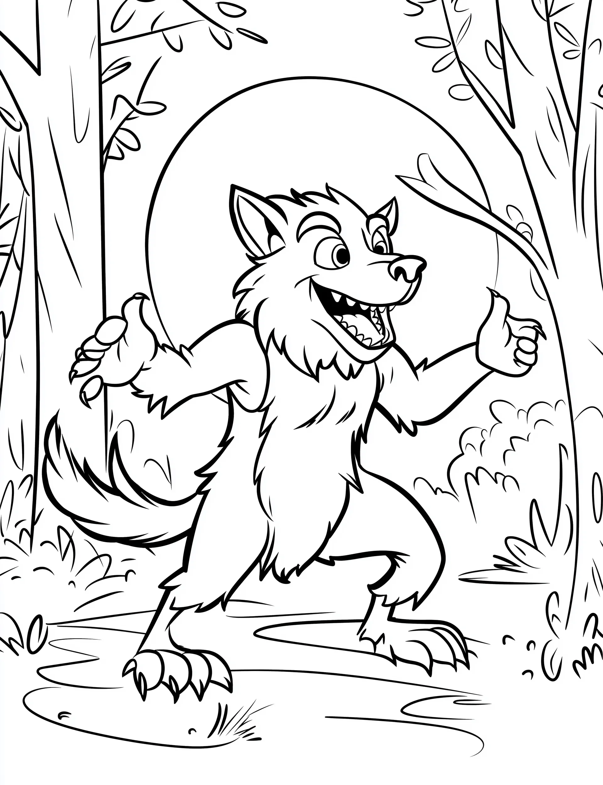 coloriage Loup à imprimer gratuit