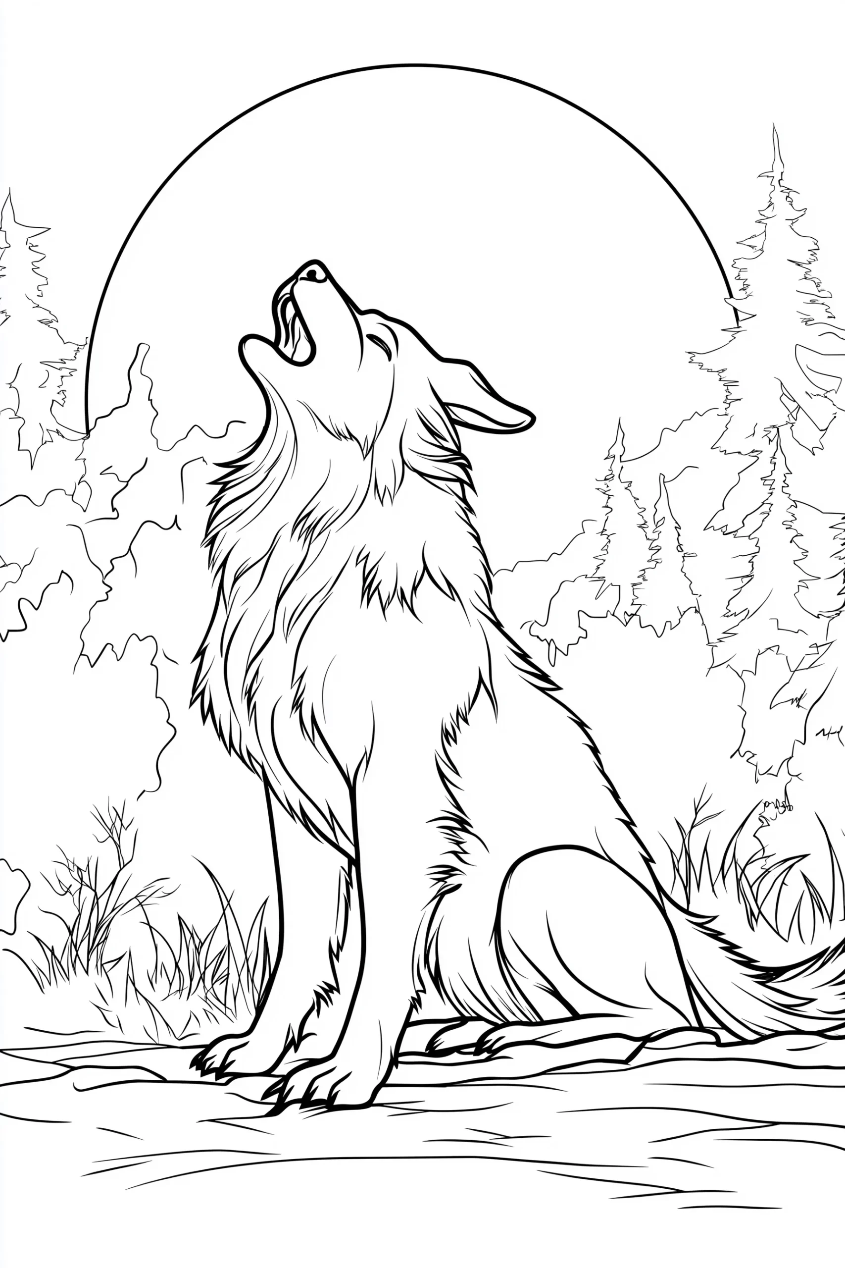 a imprimer coloriage Loup gratuit