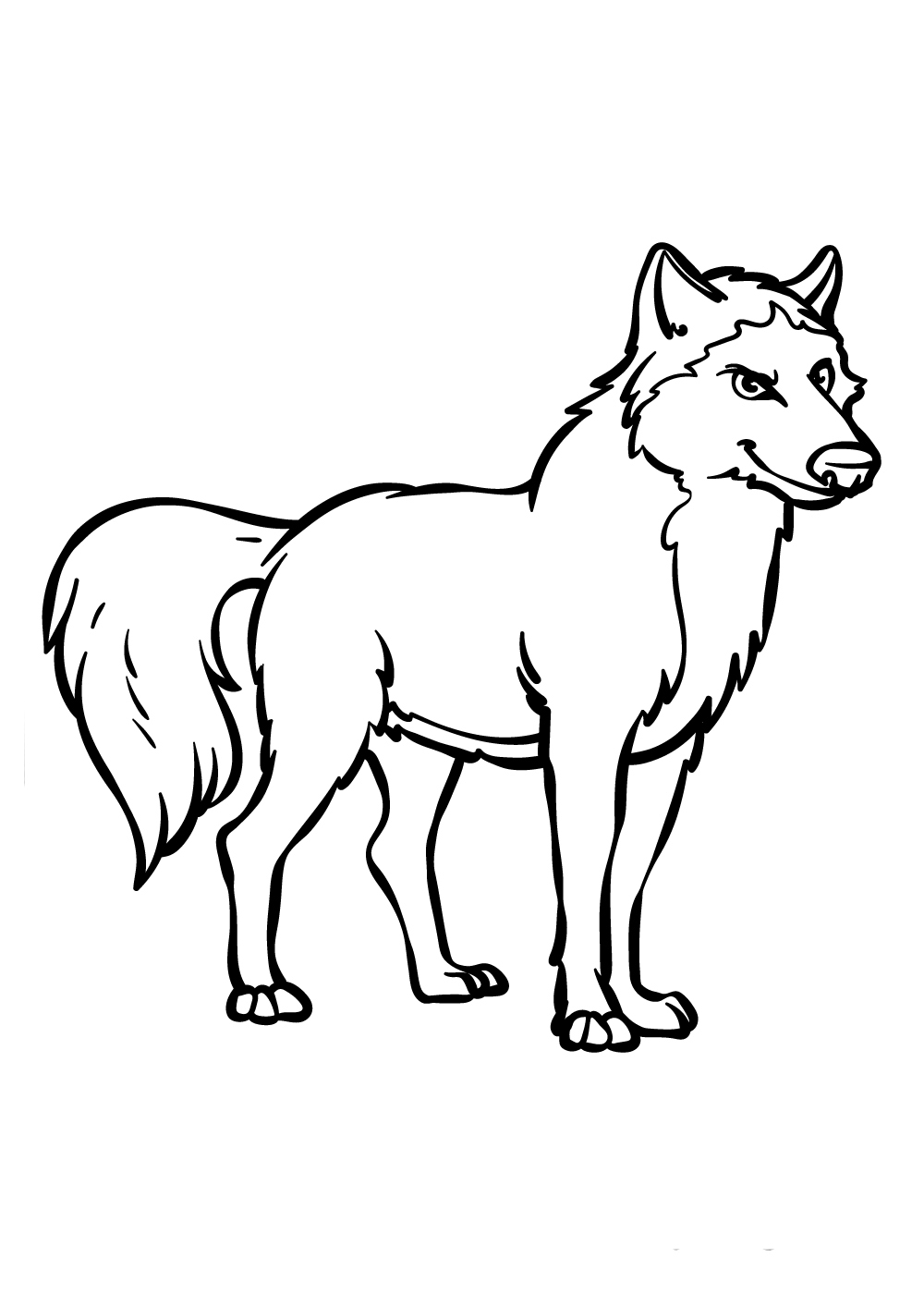 Coloriage Loup 14