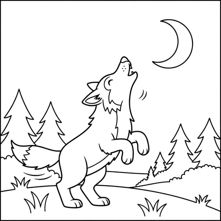 Coloriage Loup