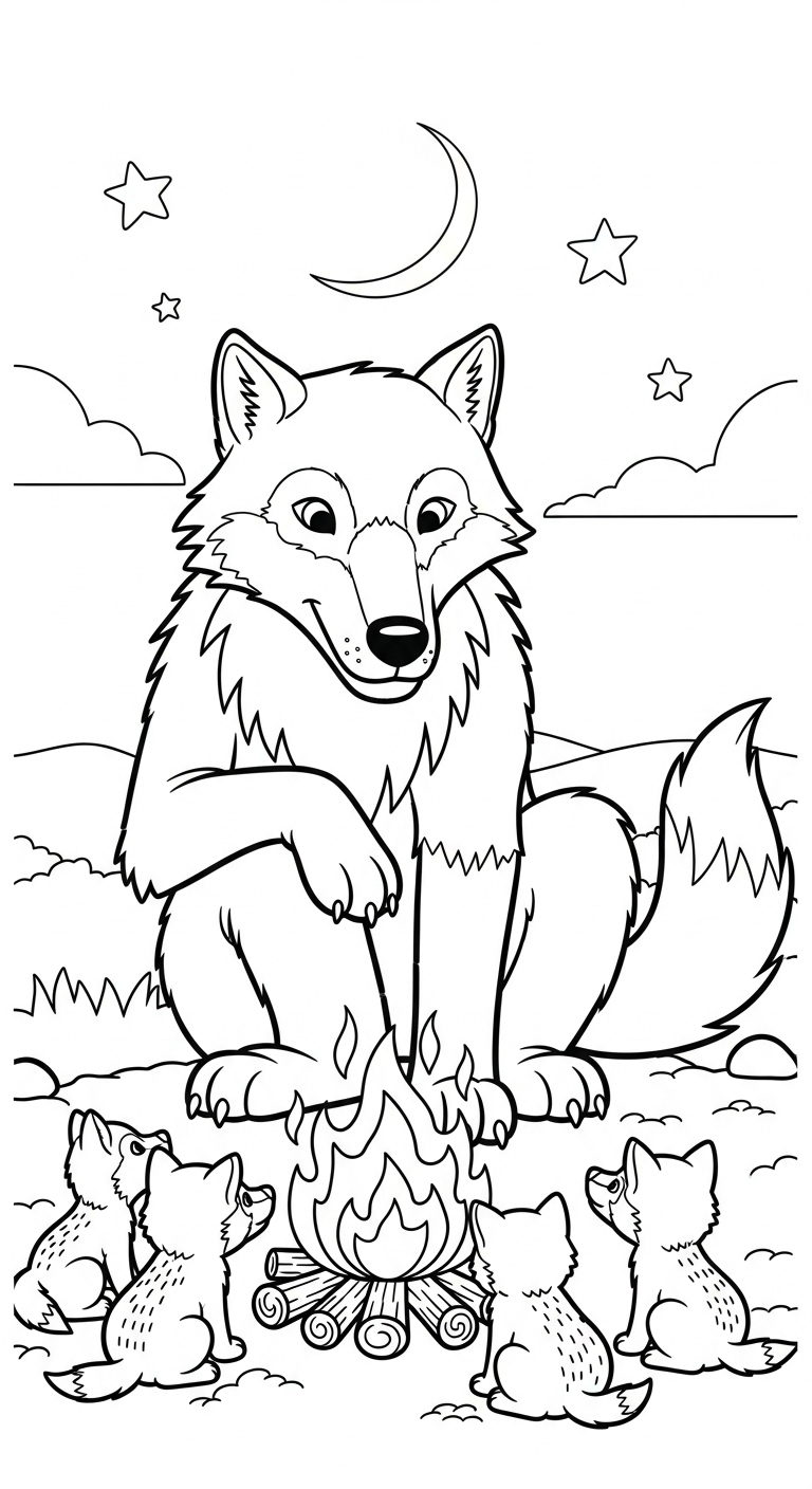 coloriage Loup updated à imprimer pdf